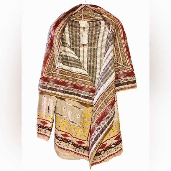 NWT Freeway Southwestern Flyaway Cardigan Size Large + Free Shipping - Picture 4 of 9